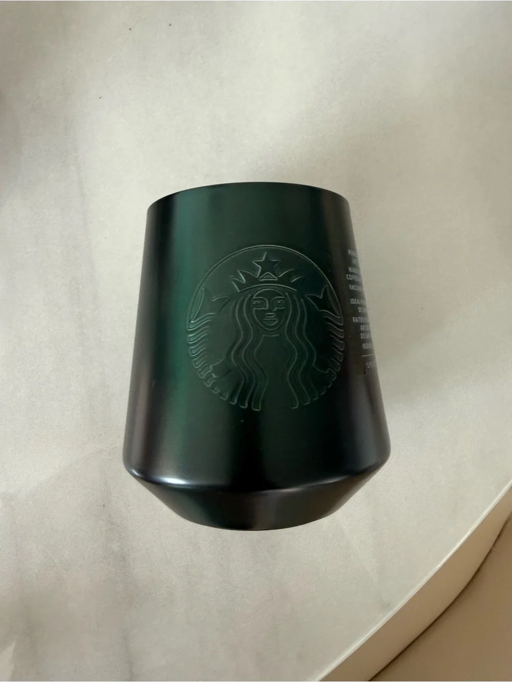 Starbucks Dark Green Stainless Steel Logo Canister